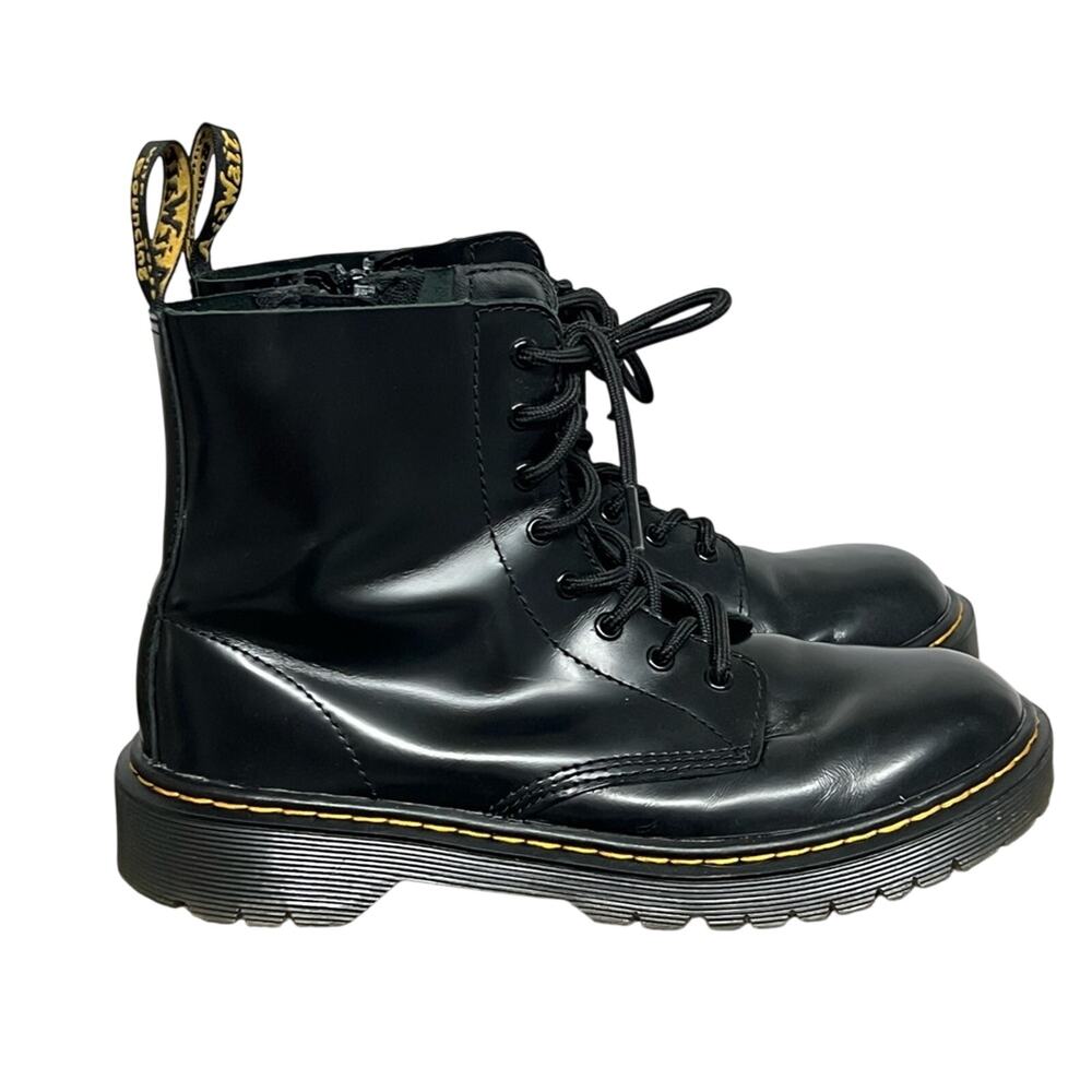 Dr. Martens Pascal Bex 1460 Black Leather Lace Up Women’s 6 Ankle Boots WORN 1X